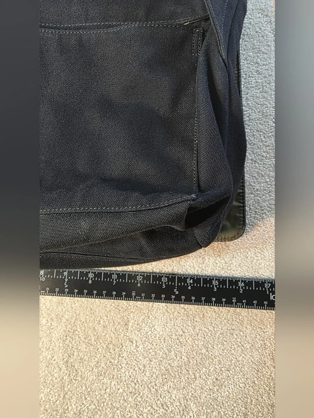 Jack Spade Green St. Black Canvas Messenger Bag Travel School Crossbody Laptop